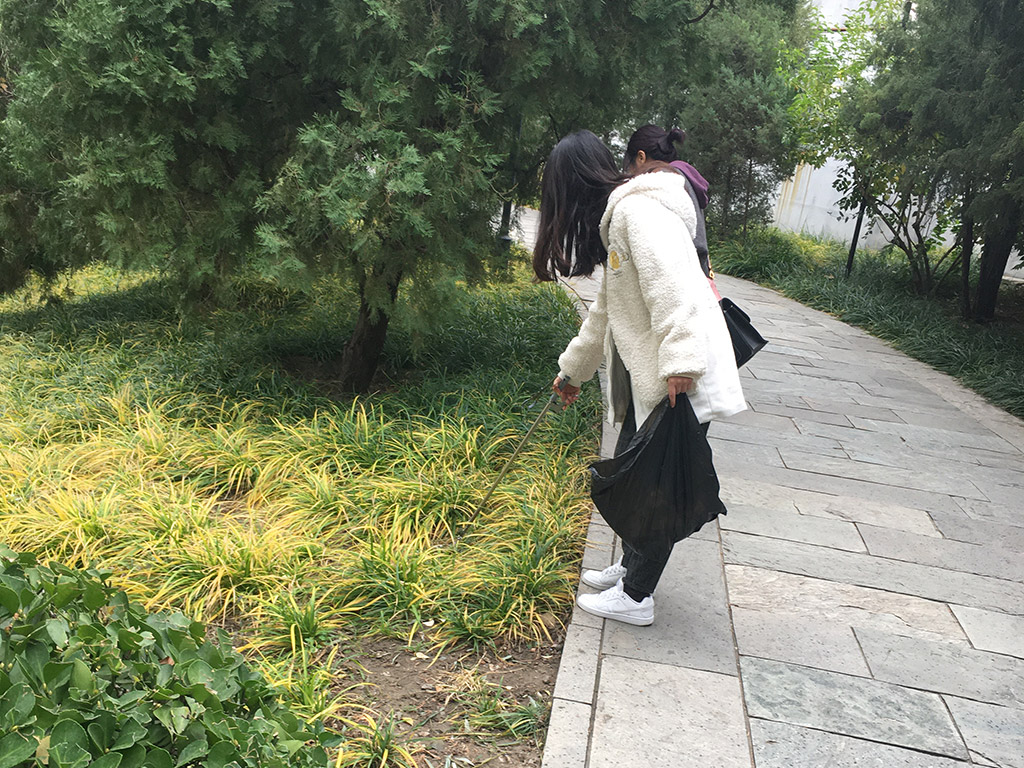 參與北京柳蔭公園保護活動